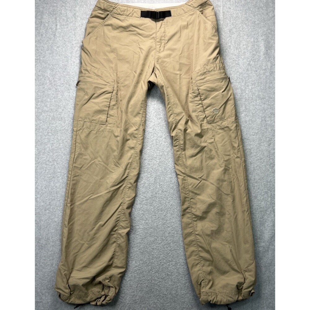 Mountain Hardware Womens Hiking Pants 8 (31x30) Beige Nylon Cargo Outdoor Nature